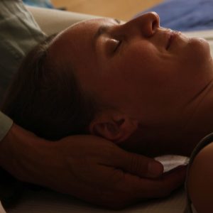 Shiatsu behandeling van het hoofd